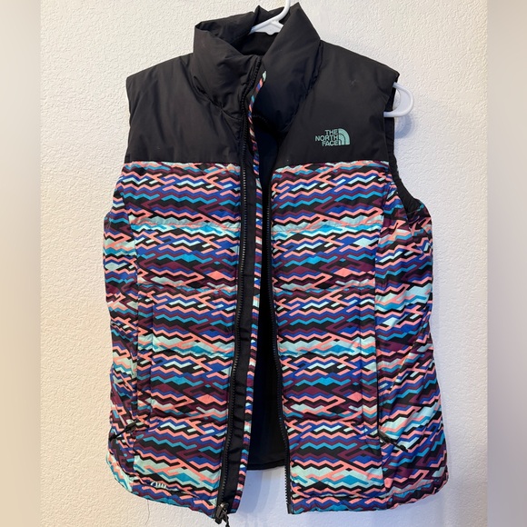 The North Face Pattern Puffy Vest - Women’s Medium - Picture 1 of 4